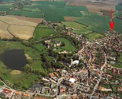 Location of The Old Mill Inn, Framlingham