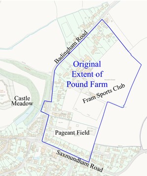 Original Extent of Pound Farm, Fram